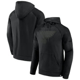 St. Louis Blues Fanatics Black Ice Defender Raglan Pullover Hoodie - NHL Hoodies