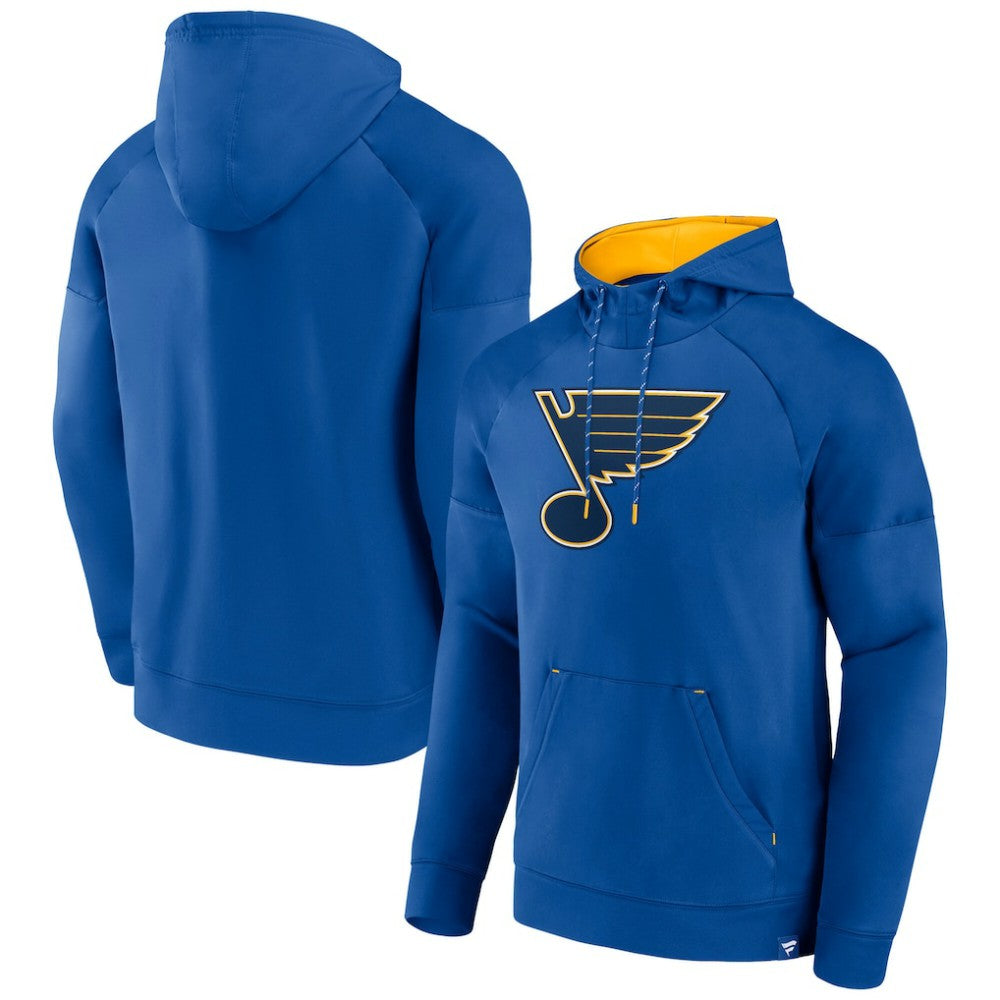 St. Louis Blues Fanatics Iconic Defender Raglan Pullover Hoodie - NHL Hoodies