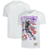 White Vince Carter Toronto Raptors Hardwood Classics Chalked Up T-Shirt | NBA