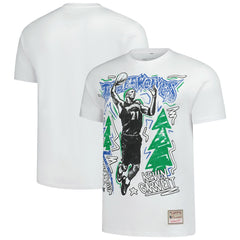 White Kevin Garnett Minnesota Timberwolves Hardwood Classics Chalked Up T-Shirt | NBA