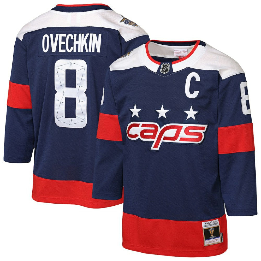 Alexander Ovechkin Washington Capitals Mitchell & Ness Youth 2018 NHL Stadium Series Power Play 2.0 Player Jersey - NHL Jerseys