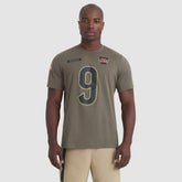 Cincinnati Bengals Joe Burrow 2025 Salute to Service Name & Number T-Shirt | NFL Outlet