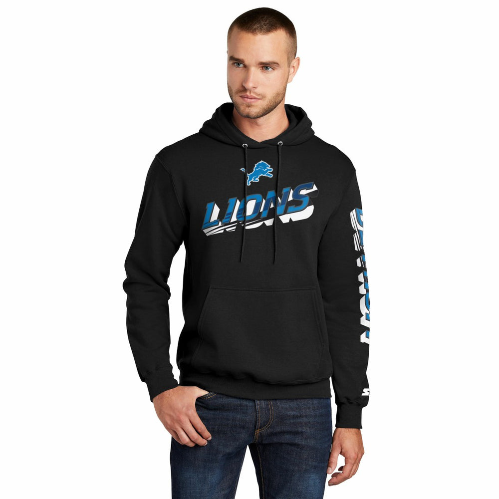 Detroit Lions Starter Wordmark Logo Pullover Hoodie | NFL Sale