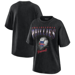 Philadelphia Phillies WEAR by Erin Andrews Women's Oversized Boyfriend T-Shirt - MLB T-shirts