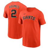 Willy Adames San Francisco Giants Nike Fuse Name & Number T-Shirt - MLB T-shirts
