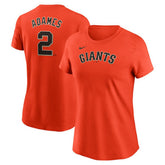 Willy Adames San Francisco Giants Nike Women's Cooperstown Collection Fuse Name & Number T-Shirt - MLB T-shirts