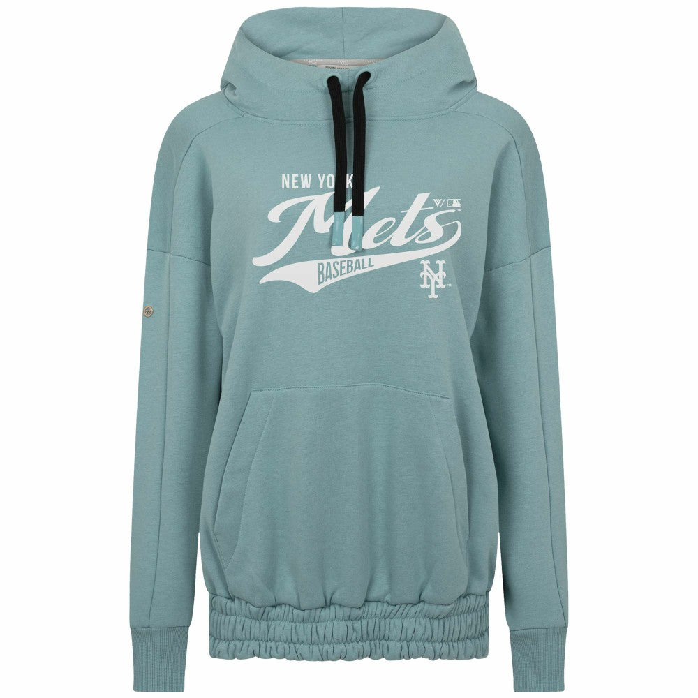 New York Mets Levelwear Women's Waterfall Glide Pullover Hoodie - MLB Hoodies
