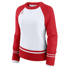 San Francisco 49ers WEAR by Erin Andrews Women's Colorblock Raglan Sweater | NFL Discount