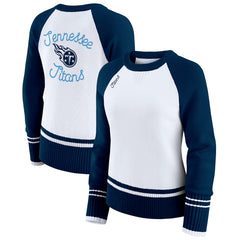 Tennessee Titans WEAR by Erin Andrews Women's Colorblock Raglan Sweater | NFL On sale
