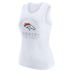 Denver Broncos WEAR by Erin Andrews Women's Ribbed Graphic Tank Top | NFL New