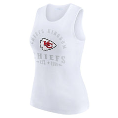 Kansas City Chiefs WEAR by Erin Andrews Women's Ribbed Graphic Tank Top | NFL Sale