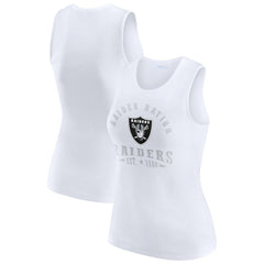 Las Vegas Raiders WEAR by Erin Andrews Women's Ribbed Graphic Tank Top | NFL Sale