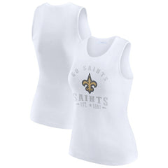 New Orleans Saints WEAR by Erin Andrews Women's Ribbed Graphic Tank Top | NFL On sale