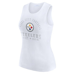 Pittsburgh Steelers WEAR by Erin Andrews Women's Ribbed Graphic Tank Top | NFL Online