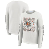 Cincinnati Bengals WEAR by Erin Andrews Women's Graphic Waffle Long-Sleeve T-Shirt | NFL On sale