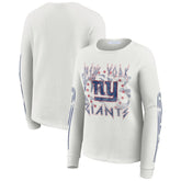New York Giants WEAR by Erin Andrews Women's Graphic Waffle Long-Sleeve T-Shirt | NFL Sale