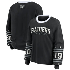 Las Vegas Raiders WEAR by Erin Andrews Women's Sport Long-Sleeve T-Shirt | NFL Hot