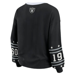 Las Vegas Raiders WEAR by Erin Andrews Women's Sport Long-Sleeve T-Shirt | NFL Hot