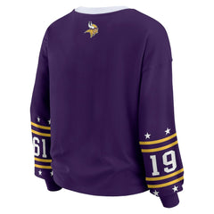 Minnesota Vikings WEAR by Erin Andrews Women's Sport Long-Sleeve T-Shirt | NFL Discount