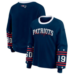 New England Patriots WEAR by Erin Andrews Women's Sport Long-Sleeve T-Shirt | NFL Online