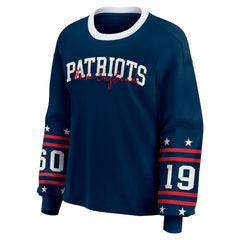 New England Patriots WEAR by Erin Andrews Women's Sport Long-Sleeve T-Shirt | NFL Online