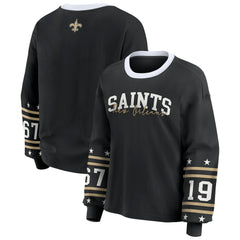 New Orleans Saints WEAR by Erin Andrews Women's Sport Long-Sleeve T-Shirt | NFL Near me