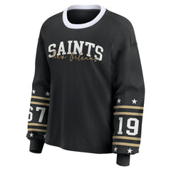 New Orleans Saints WEAR by Erin Andrews Women's Sport Long-Sleeve T-Shirt | NFL Near me