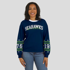 Seattle Seahawks WEAR by Erin Andrews Women's Sport Long-Sleeve T-Shirt | NFL Discount