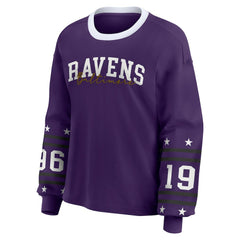 Baltimore Ravens WEAR by Erin Andrews Women's Sport Long-Sleeve T-Shirt | NFL US