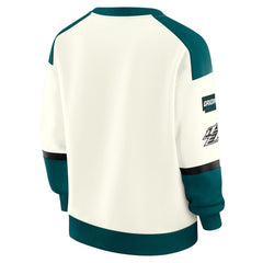 Philadelphia Eagles WEAR by Erin Andrews Women's Racing Crew V-Neck Sweatshirt | NFL Sale