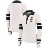 Cincinnati Bengals WEAR by Erin Andrews Women's Ribbed Henley Polo Sweater | NFL Near me