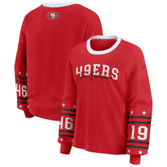 San Francisco 49ers WEAR by Erin Andrews Women's Plus Size Sport Long-Sleeve T-Shirt | NFL New