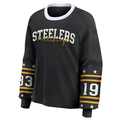 Pittsburgh Steelers WEAR by Erin Andrews Women's Plus Size Sport Long-Sleeve T-Shirt | NFL On sale