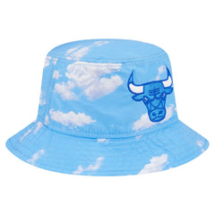 Black/Light Blue Chicago Bulls Summer Sun and Storm Reversible Bucket Hat | NBA