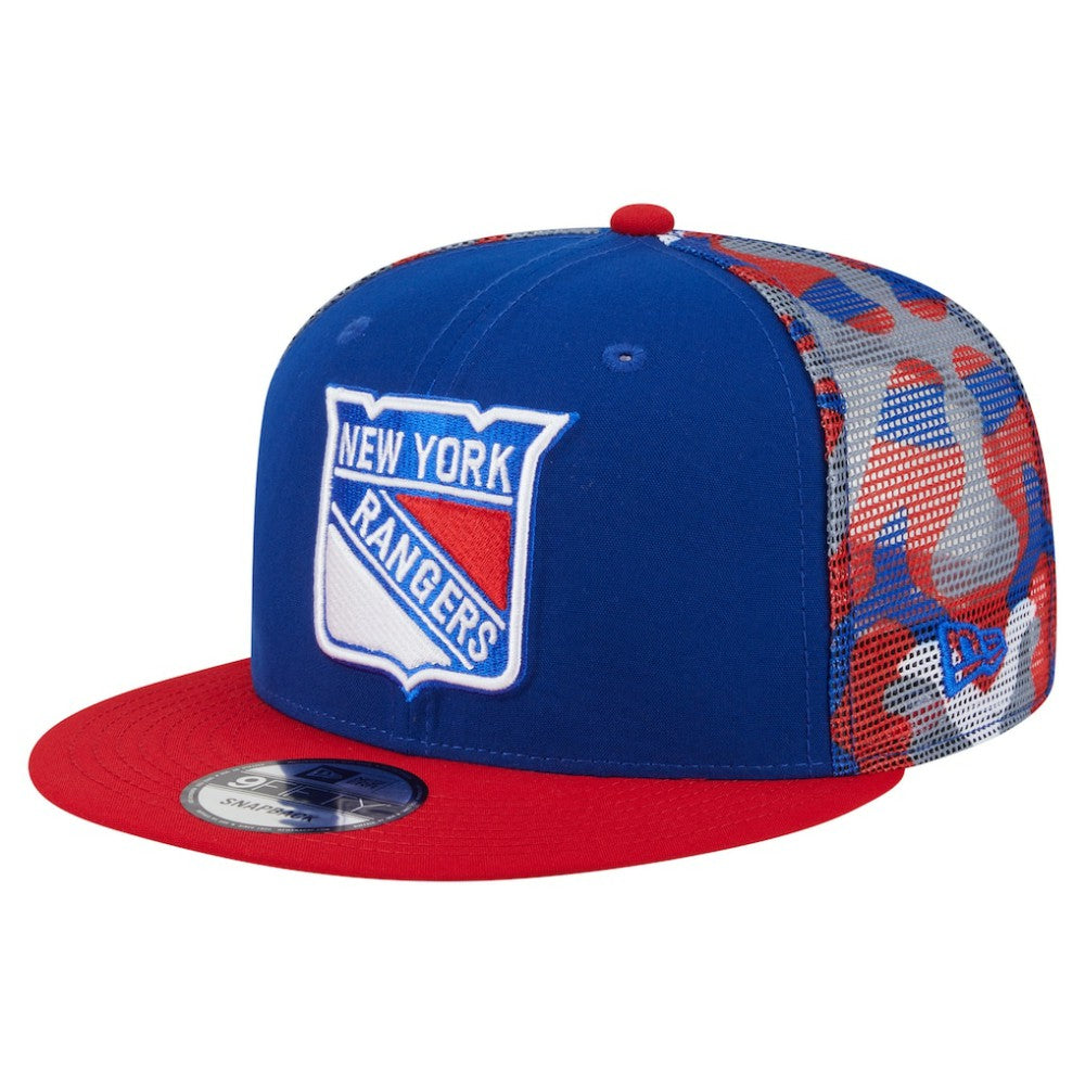 New York Rangers New Era Camo Meshback 9FIFTY Snapback Hat - NHL Hats