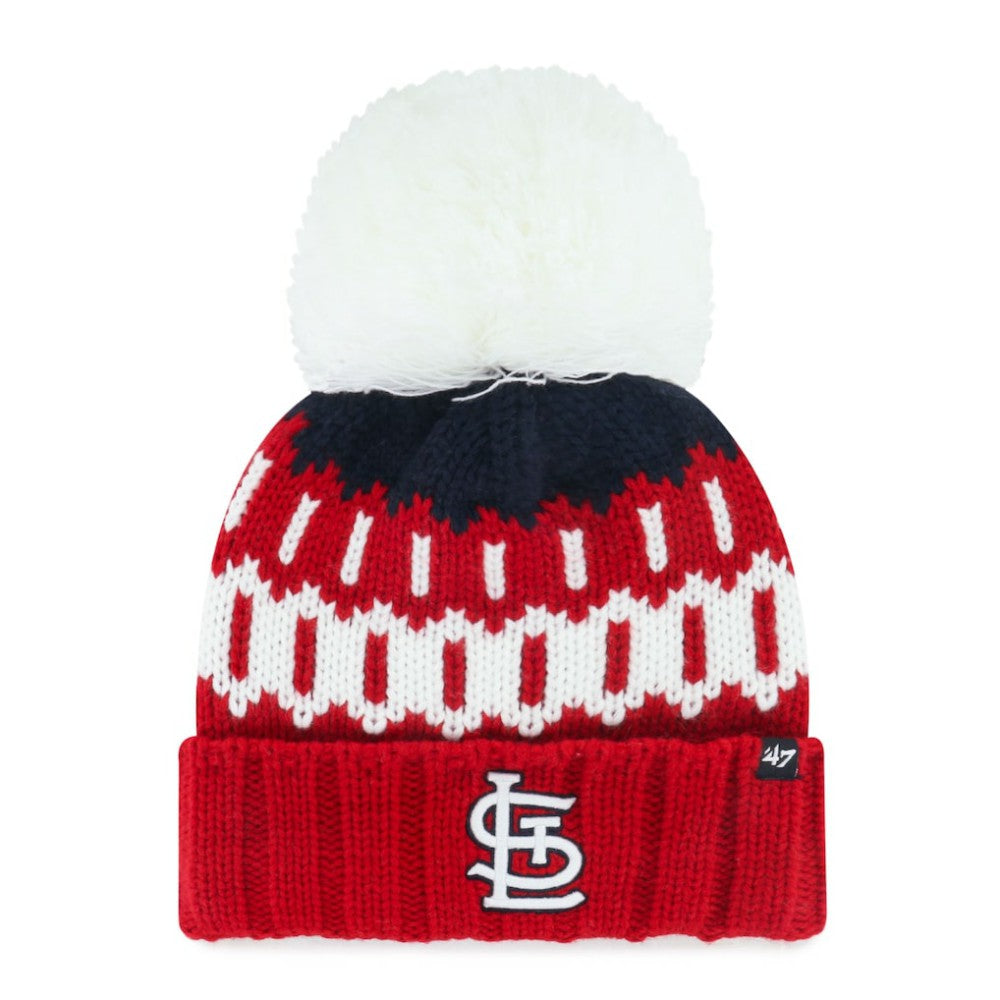 St. Louis Cardinals '47 Women's Felicity Cuffed Knit Hat with Pom - MLB Hats