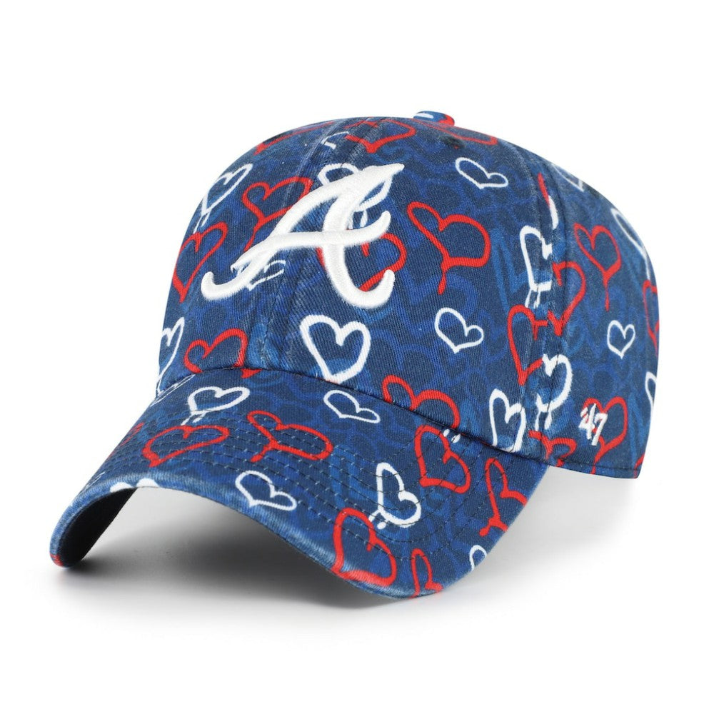 Atlanta Braves '47 Girls Youth Mural Clean Up Adjustable Hat - MLB Hats
