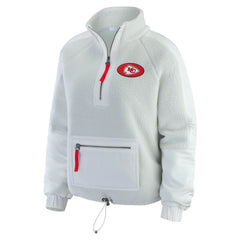 Kansas City Chiefs WEAR by Erin Andrews Women's Polar Fleece Half-Zip Jacket | NFL Hot