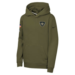 New Orleans Saints Youth 2025 Salute to Service Club Fleece Hoodie | NFL US