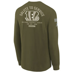 Cincinnati Bengals Youth 2025 Salute to Service Sideline Long Sleeve T-Shirt | NFL US