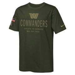 Washington Commanders Youth 2025 Salute to Service Sideline Dri-FIT T-Shirt | NFL US