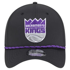 Black Sacramento Kings Featherweight Poly Rope Flex 39Thirty Hat | NBA