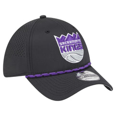 Black Sacramento Kings Featherweight Poly Rope Flex 39Thirty Hat | NBA