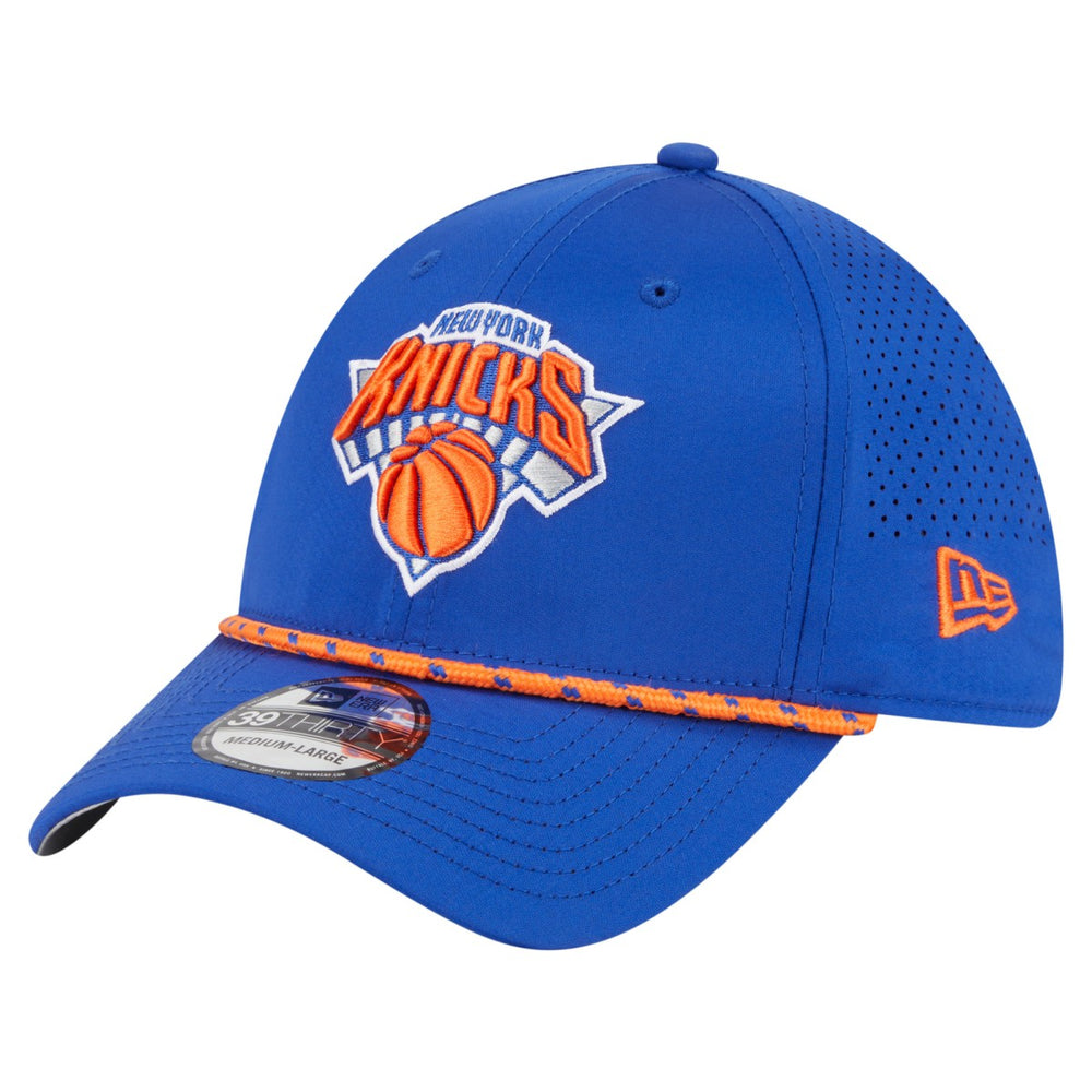 Blue New York Knicks Featherweight Poly Rope Flex 39Thirty Hat | NBA
