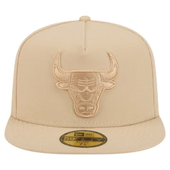 Khaki Chicago Bulls Color Pack A-Frame 59FIFTY Fitted Hat | NBA
