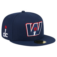 Navy Washington Wizards Deceptor 59FIFTY Fitted Hat | NBA