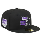 Black Sacramento Kings Deceptor 59FIFTY Fitted Hat | NBA