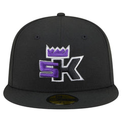 Black Sacramento Kings Deceptor 59FIFTY Fitted Hat | NBA