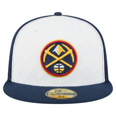White/Navy Denver Nuggets Repeat 59Fifty Fitted Hat sale | NBA