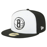 White/Black Brooklyn Nets Repeat 59Fifty Fitted Hat | NBA